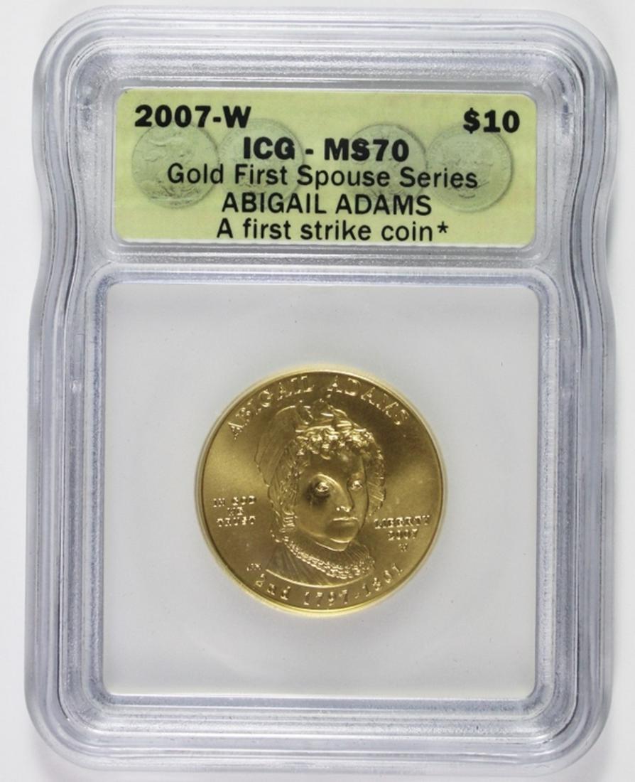 2007-W FIRST SPOUSE GOLD ABIGAIL ADAMS (1 of 3)
