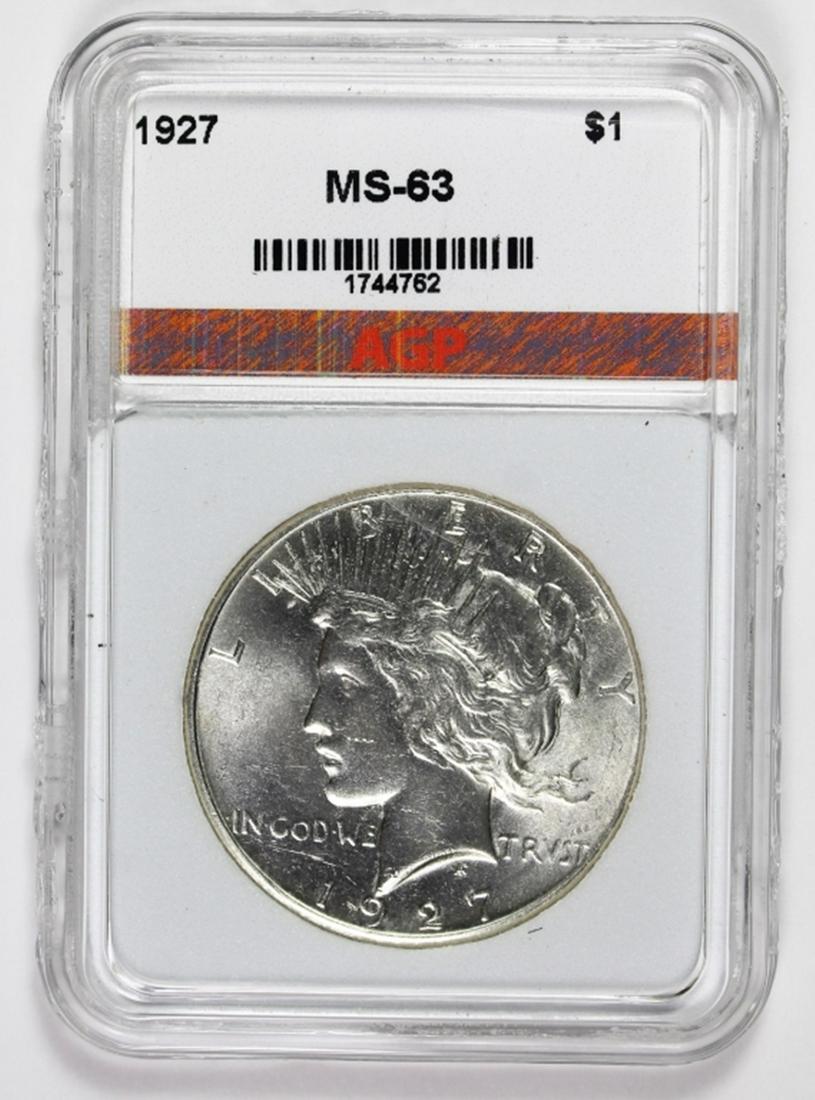 1927 PEACE SILVER DOLLAR (1 of 2)