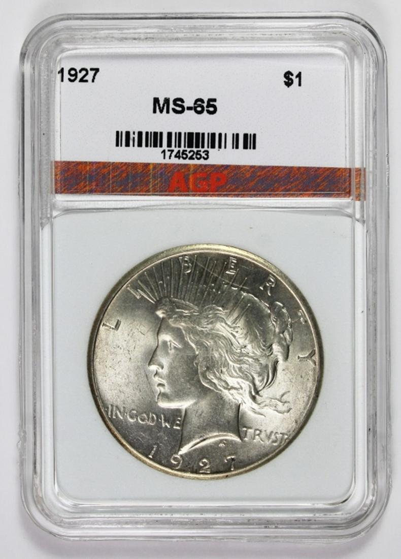 1927 PEACE SILVER DOLLAR (1 of 2)