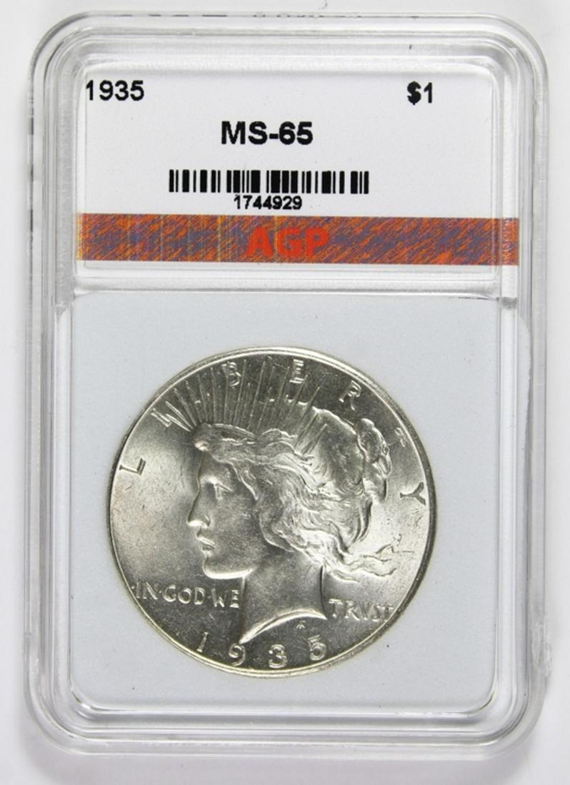 1935 PEACE SILVER DOLLAR (1 of 2)