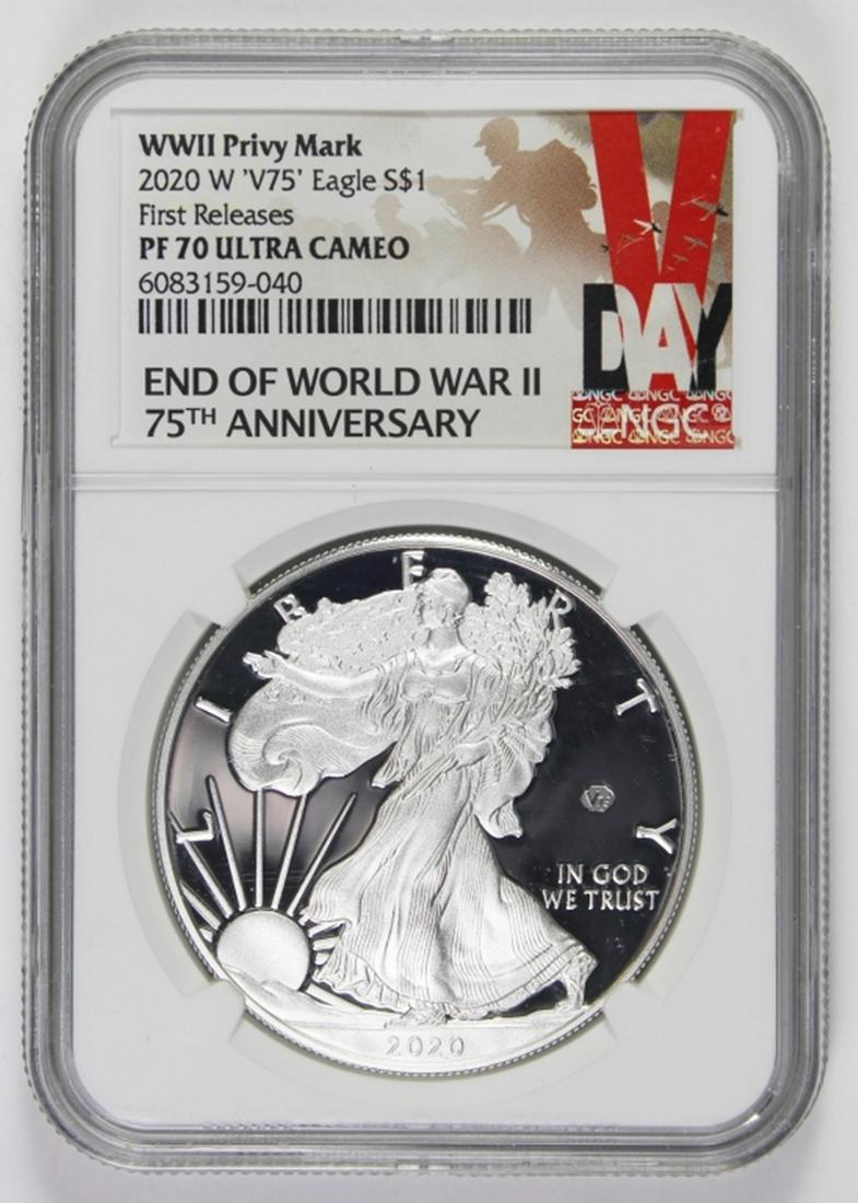2020-W "V 75" AMERICAN SILVER EAGLE (1 of 2)