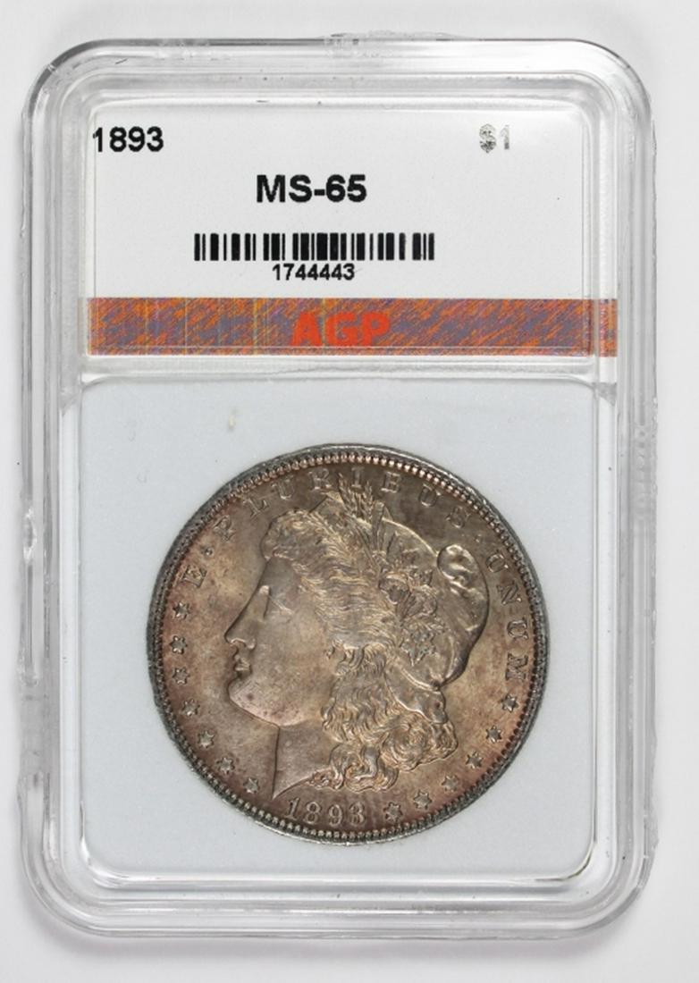1893 MORGAN SILVER DOLLAR (1 of 2)