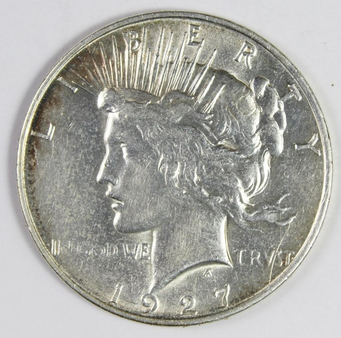 1927-D PEACE SILVER DOLLAR (1 of 2)