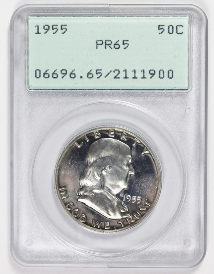 1955 FRANKLIN HALF DOLLAR (1 of 2)
