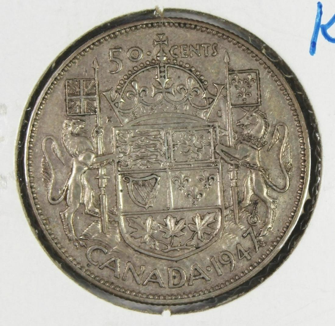 1947 MAPLE LEAF CANADA HALF DOLLAR (1 of 2)