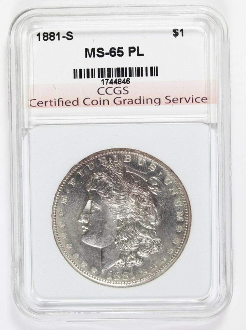 1881-S MORGAN SILVER DOLLAR (1 of 2)