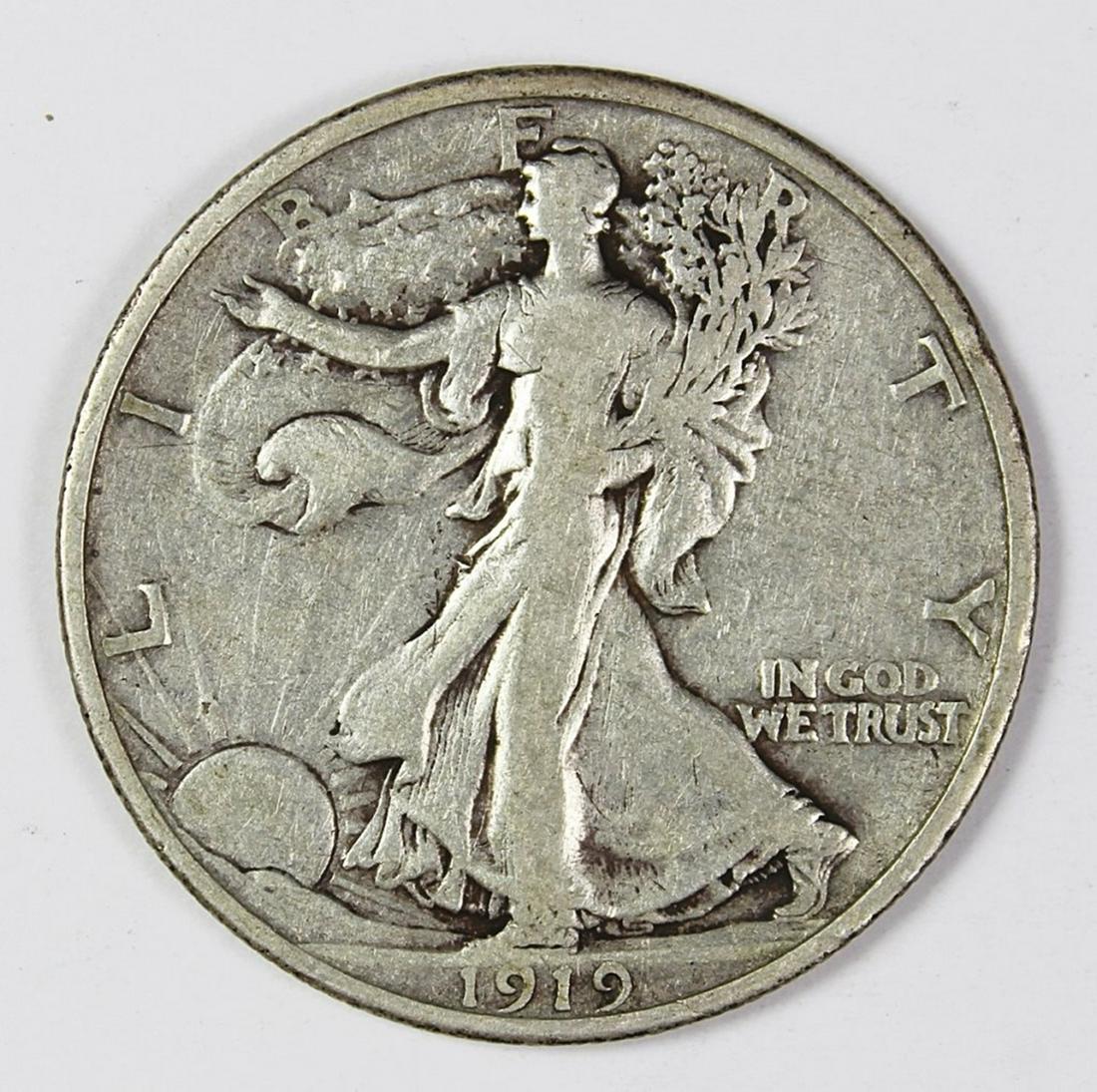 1919 WALKING LIBERTY HALF DOLLAR (1 of 2)