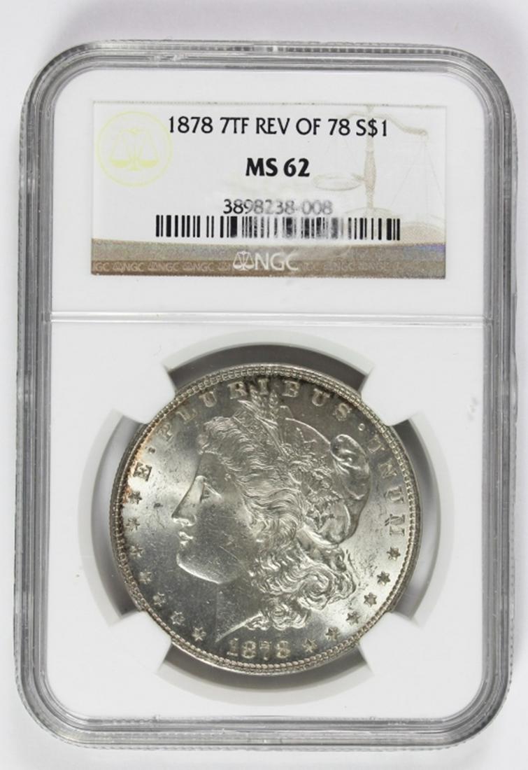 1878 7F REV 78 MORGAN SILVER DOLLAR (1 of 2)
