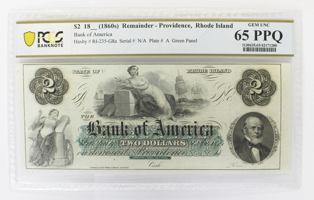 1860'S PROVIDENCE, RHODE ISLAND $2.00 (1 of 2)