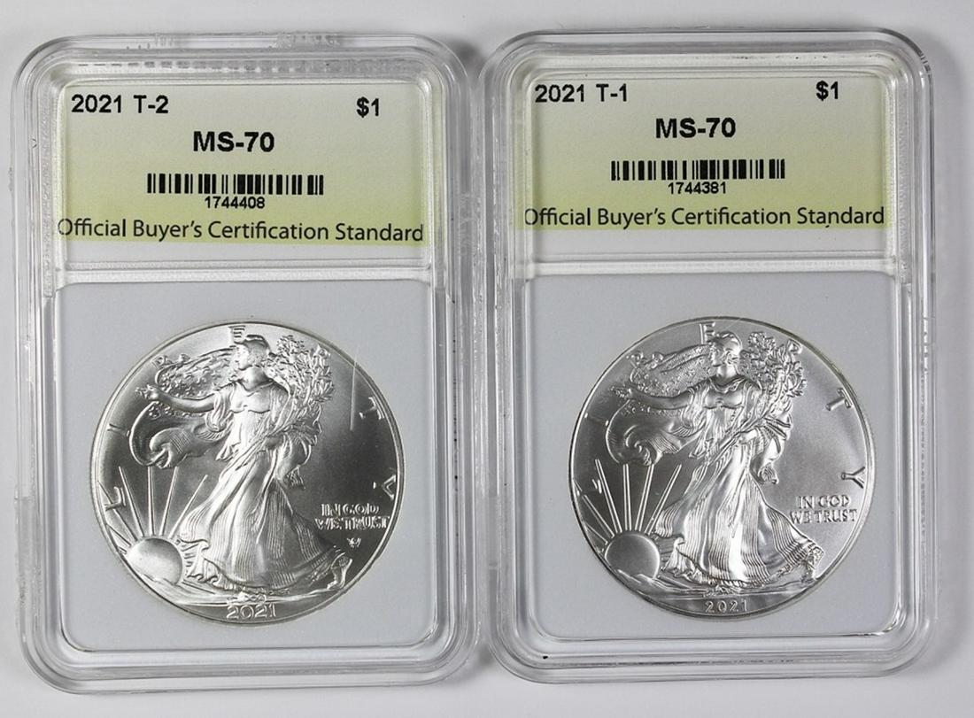 2021 AMERICAN SILVER EAGLE SET (1 of 2)
