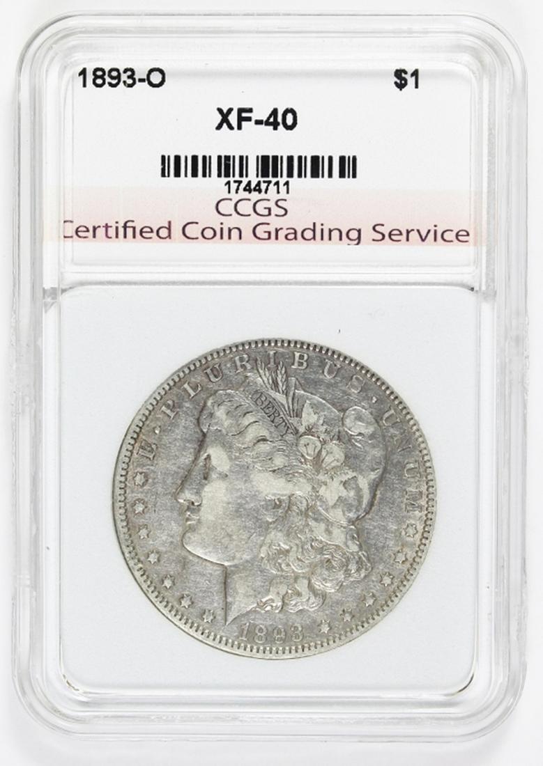 1893-O MORGAN SILVER DOLLAR (1 of 2)