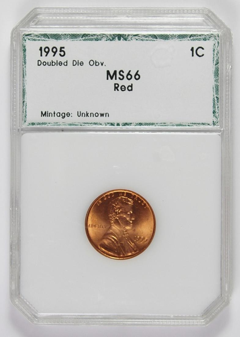 1995 LINCOLN CENT DOUBLE DIE (1 of 2)