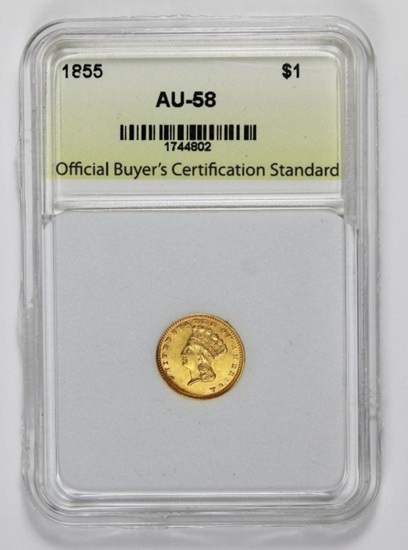 1855 GOLD DOLLAR (1 of 2)