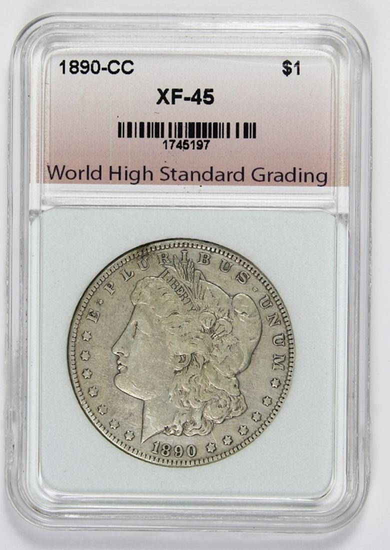 1890-CC MORGAN SILVER DOLLAR (1 of 2)