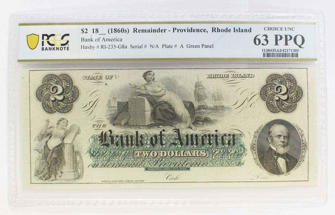 1860'S PROVIDENCE, RHODE ISLAND $2.00 (1 of 2)