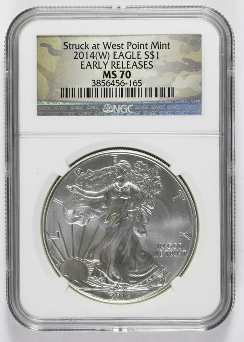 2014 (W) AMERICAN SILVER EAGLE (1 of 2)