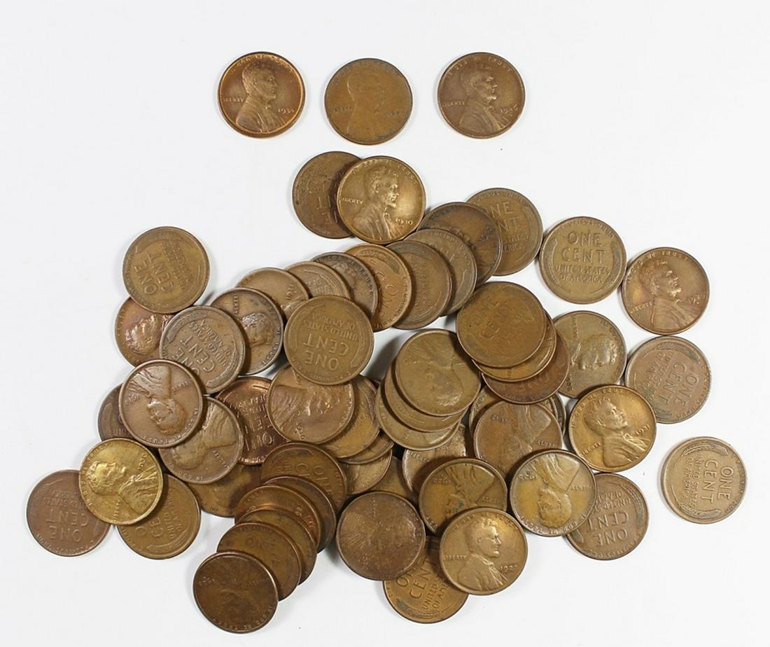 (61) DIFFERENT LINCOLN CENTS (1 of 2)