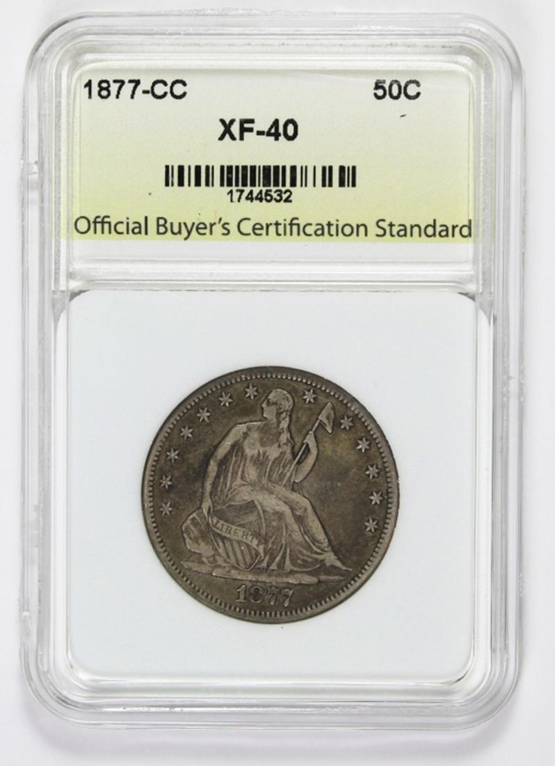 1877-CC SEATED HALF DOLLAR (1 of 2)