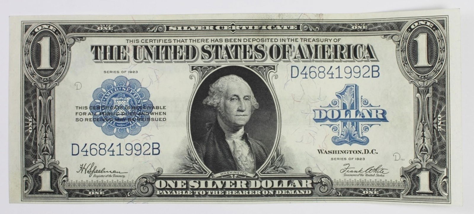 1923 $1.00 SILVER CERTIFICATE (1 of 2)