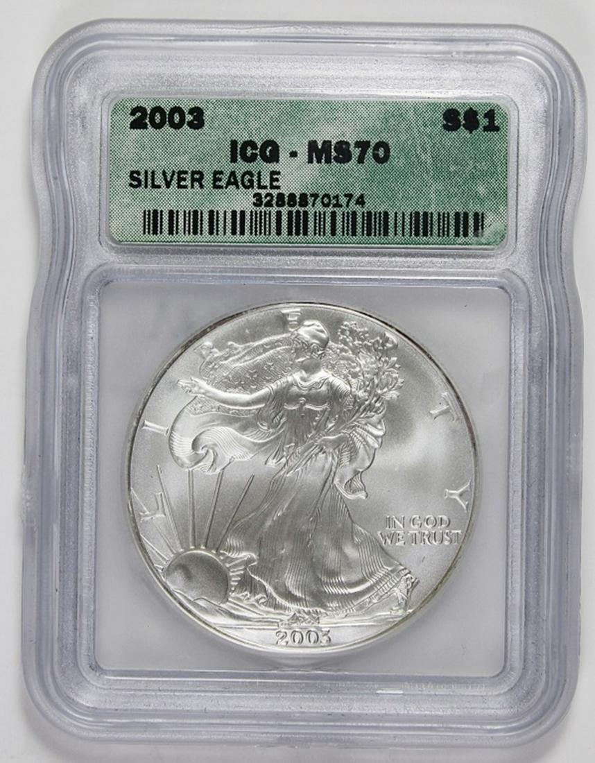 2003 AMERICAN SILVER EAGLE (1 of 2)
