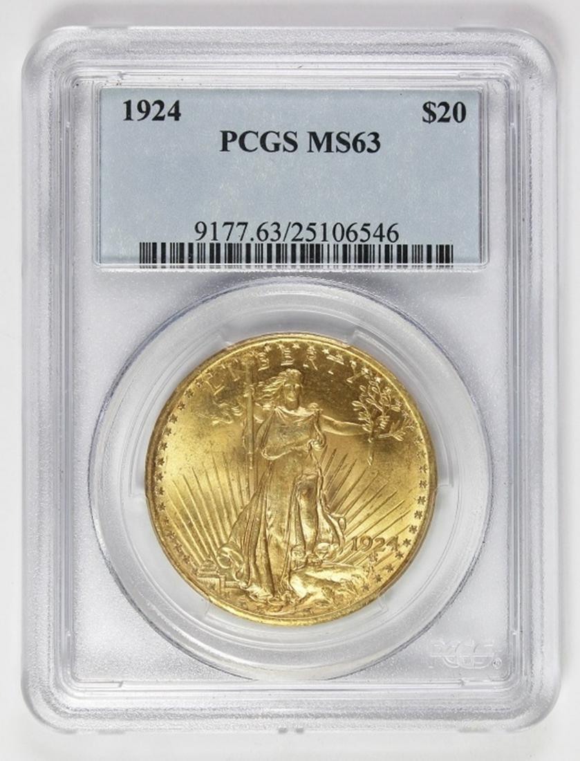 1924 $20 ST GAUDEN'S GOLD (1 of 2)