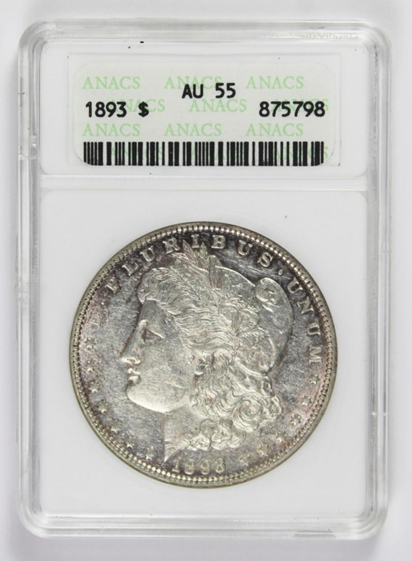 1893 MORGAN SILVER DOLLAR (1 of 2)