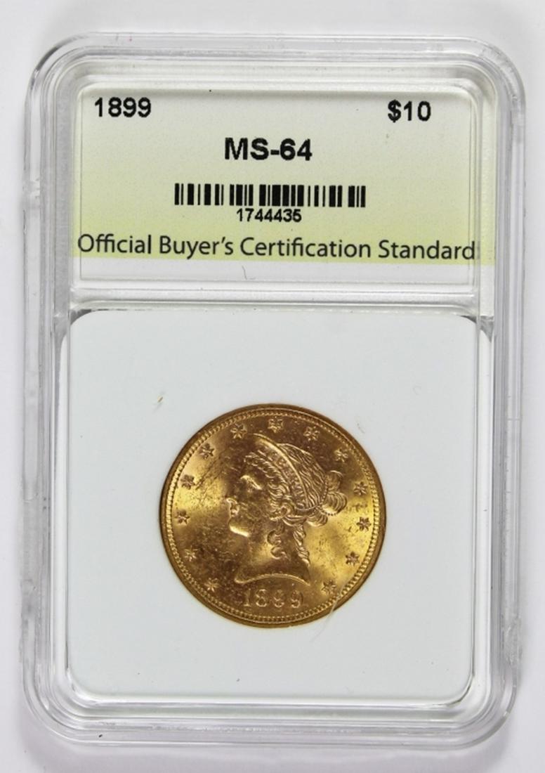 1899 $10 LIBERTY GOLD (1 of 2)