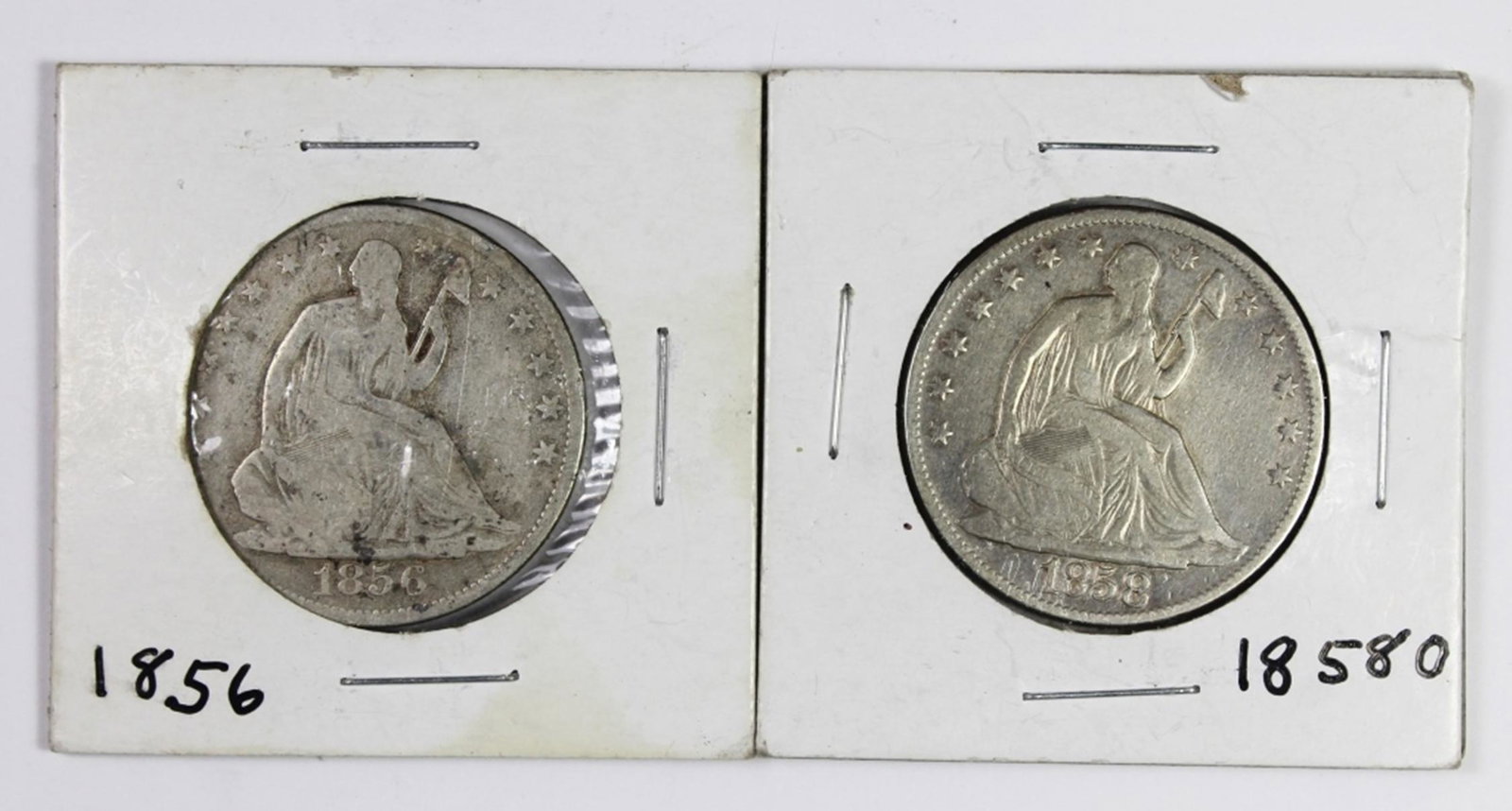 SEATED HALF DOLLARS (1 of 2)