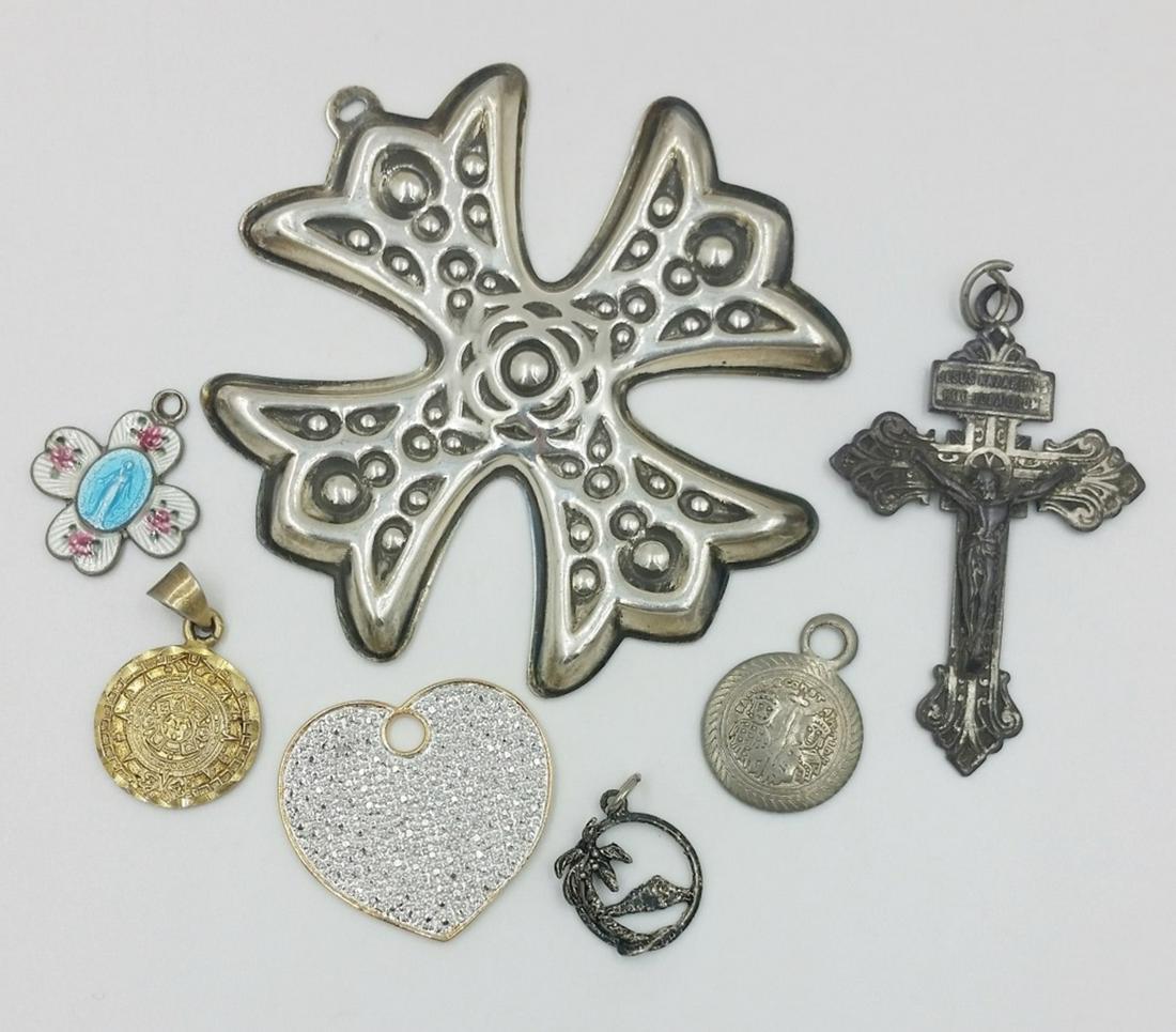 MISC STERLING PENDANT LOT (1 of 1)