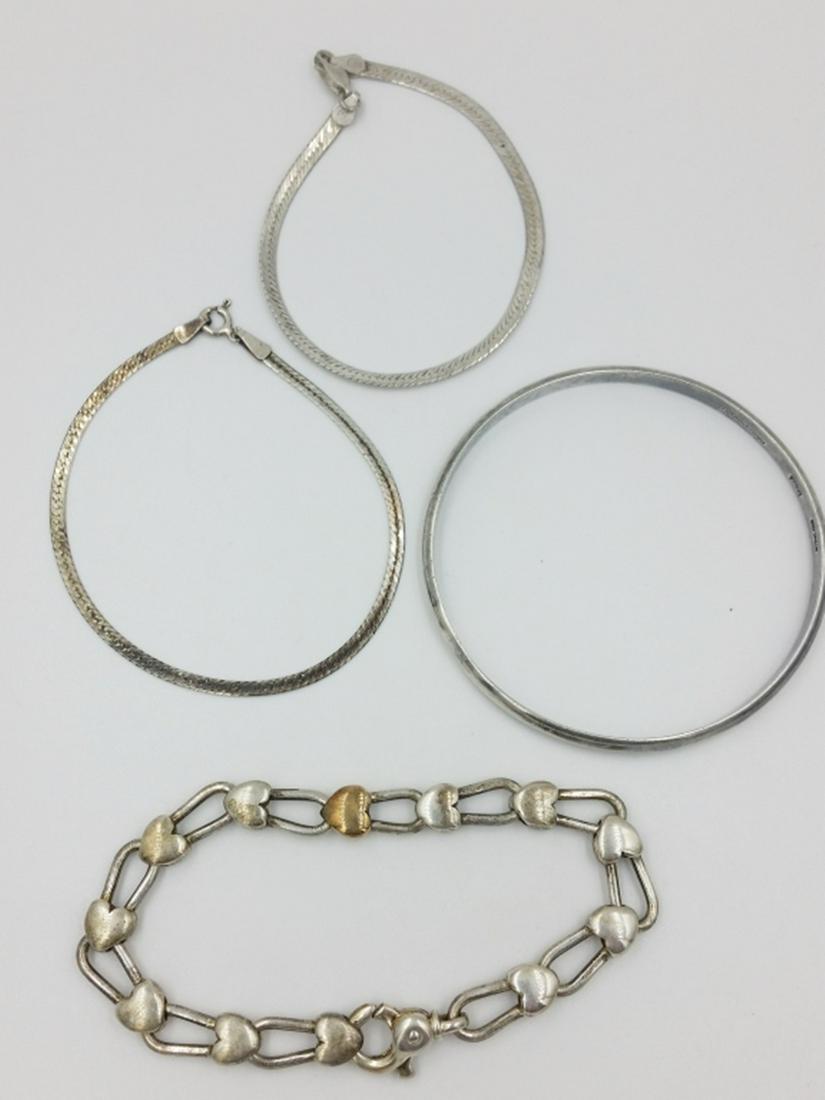 MISC STERLING BRACELET LOT (1 of 2)