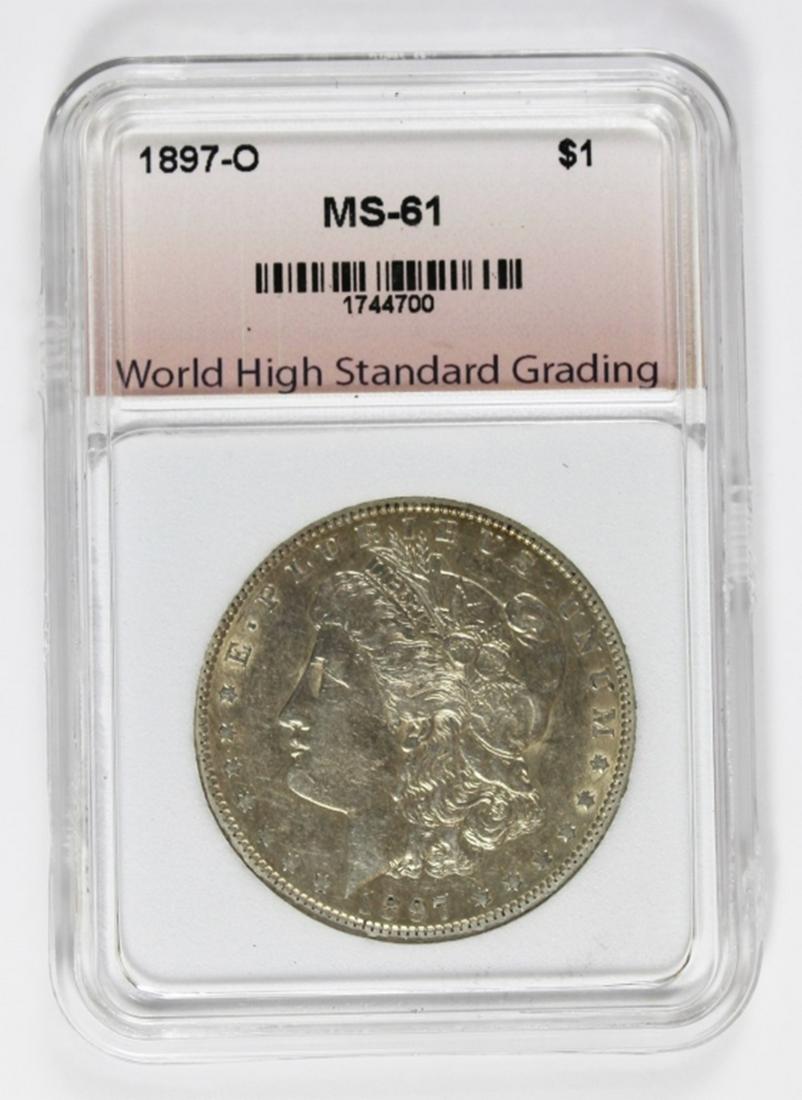 1897-O MORGAN SILVER DOLLAR (1 of 2)