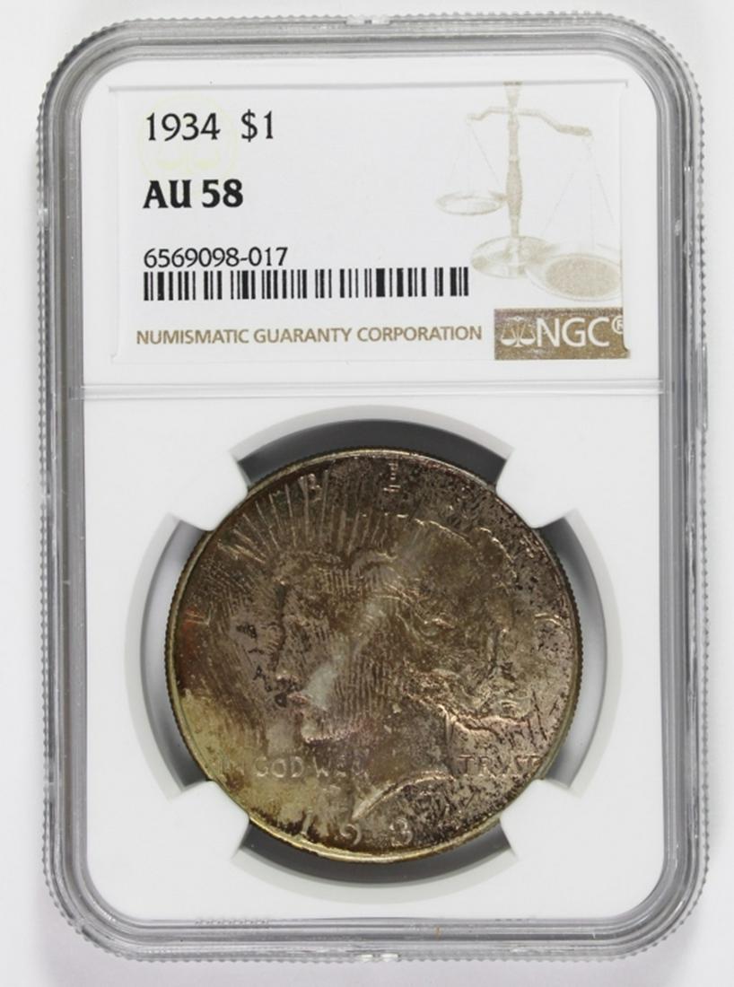 1934 PEACE SILVER DOLLAR (1 of 2)