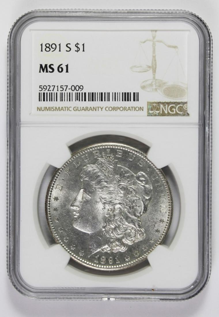 1891-S MORGAN SILVER DOLLAR (1 of 2)