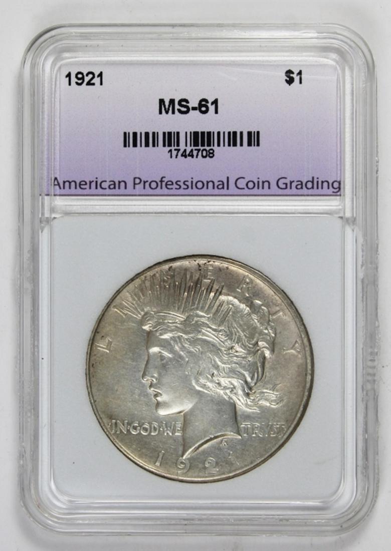 1921 PEACE SILVER DOLLAR (1 of 2)