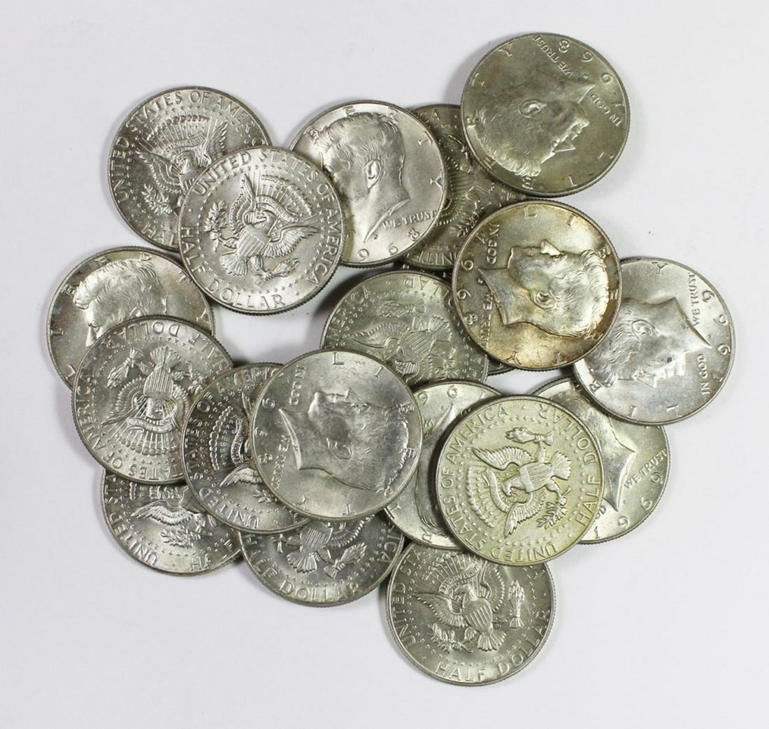 (20) 40% SILVER KENNEDY HALF DOLLARS (1 of 1)