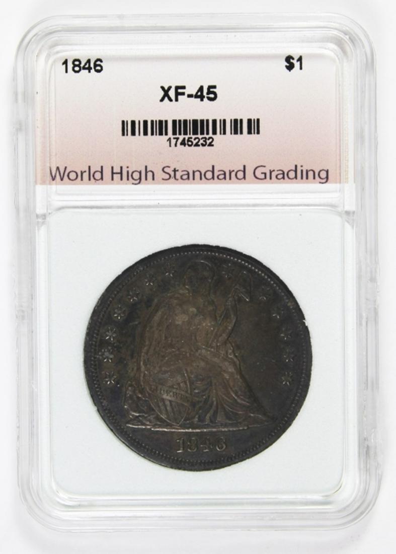 1846 SEATED DOLLAR (1 of 4)