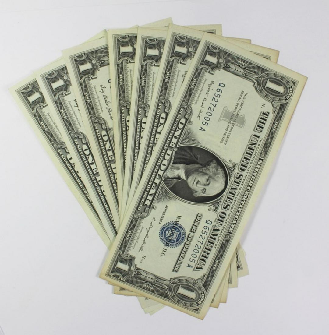 (7) 1957 $1 SILVER CERTIFICATES (1 of 1)