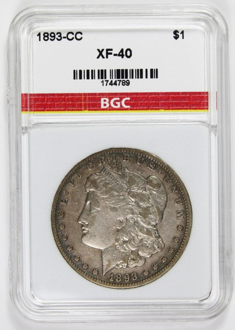 1893-CC MORGAN SILVER DOLLAR (1 of 2)