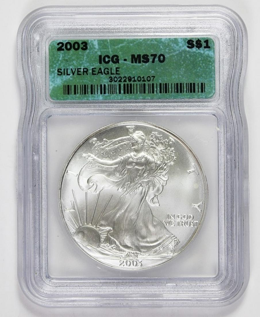 2003 AMERICAN SILVER EAGLE (1 of 2)