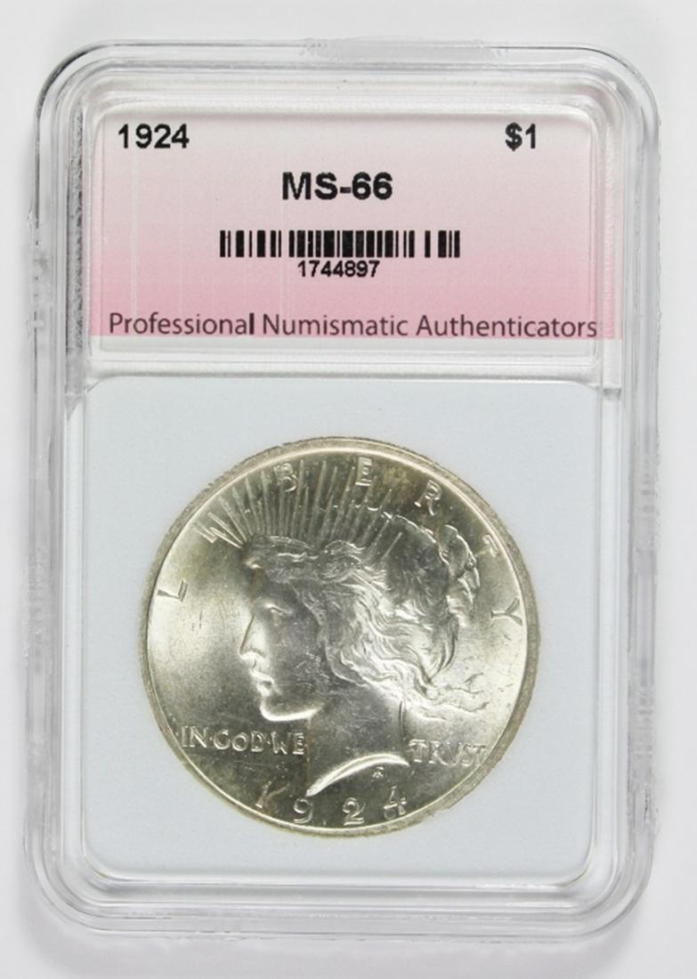 1924 PEACE SILVER DOLLAR (1 of 2)