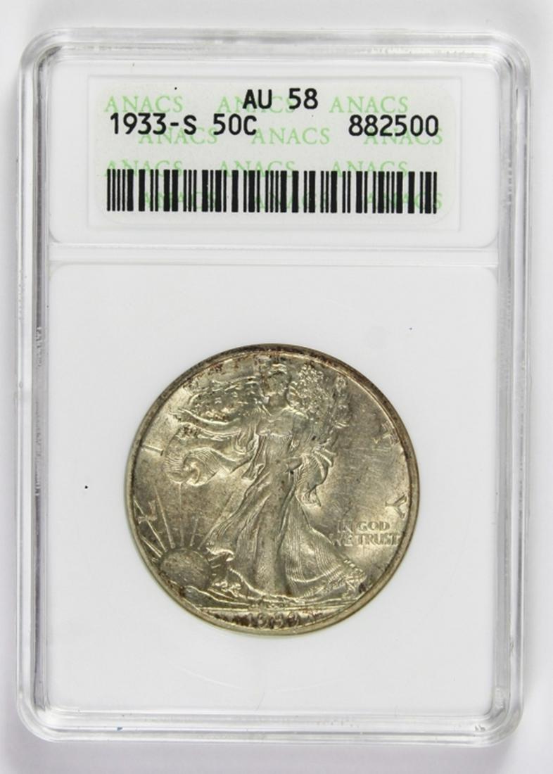 1933-S WALKING LIBERTY HALF DOLLAR (1 of 2)