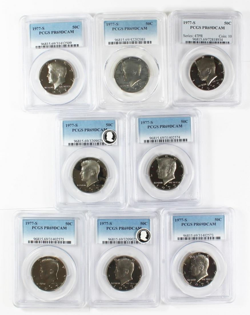 (8) 1977-S KENNEDY HALF DOLLARS (1 of 1)