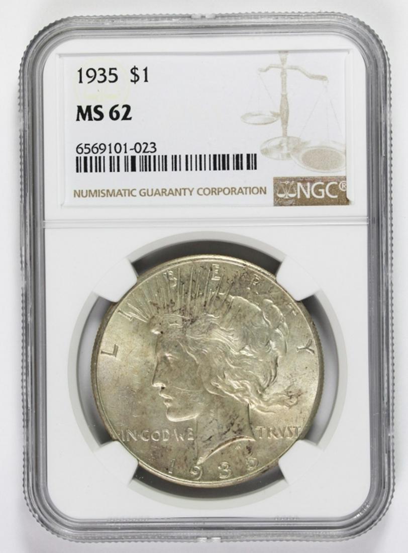 1935 PEACE SILVER DOLLAR (1 of 2)