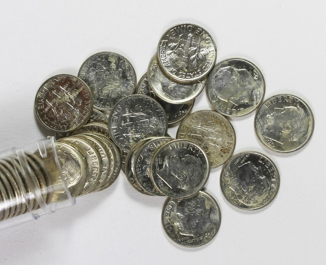 1954-D ROOSEVELT DIME ROLL (1 of 1)