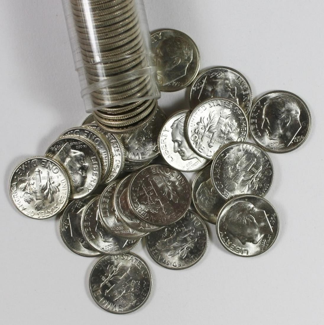1954-S ROOSEVELT DIME ROLL (1 of 1)