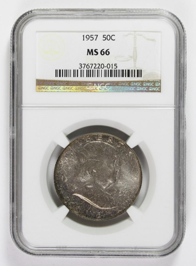 1957 FRANKLIN HALF DOLLAR (1 of 2)