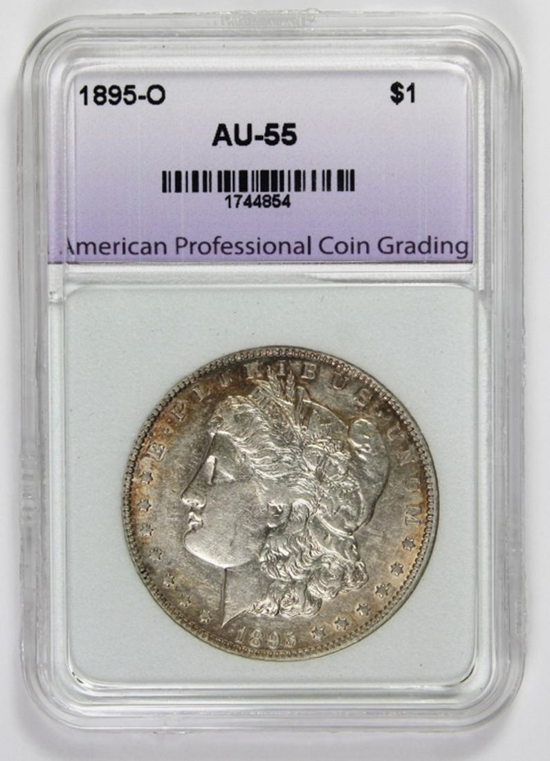 1895-O MORGAN SILVER DOLLAR (1 of 2)