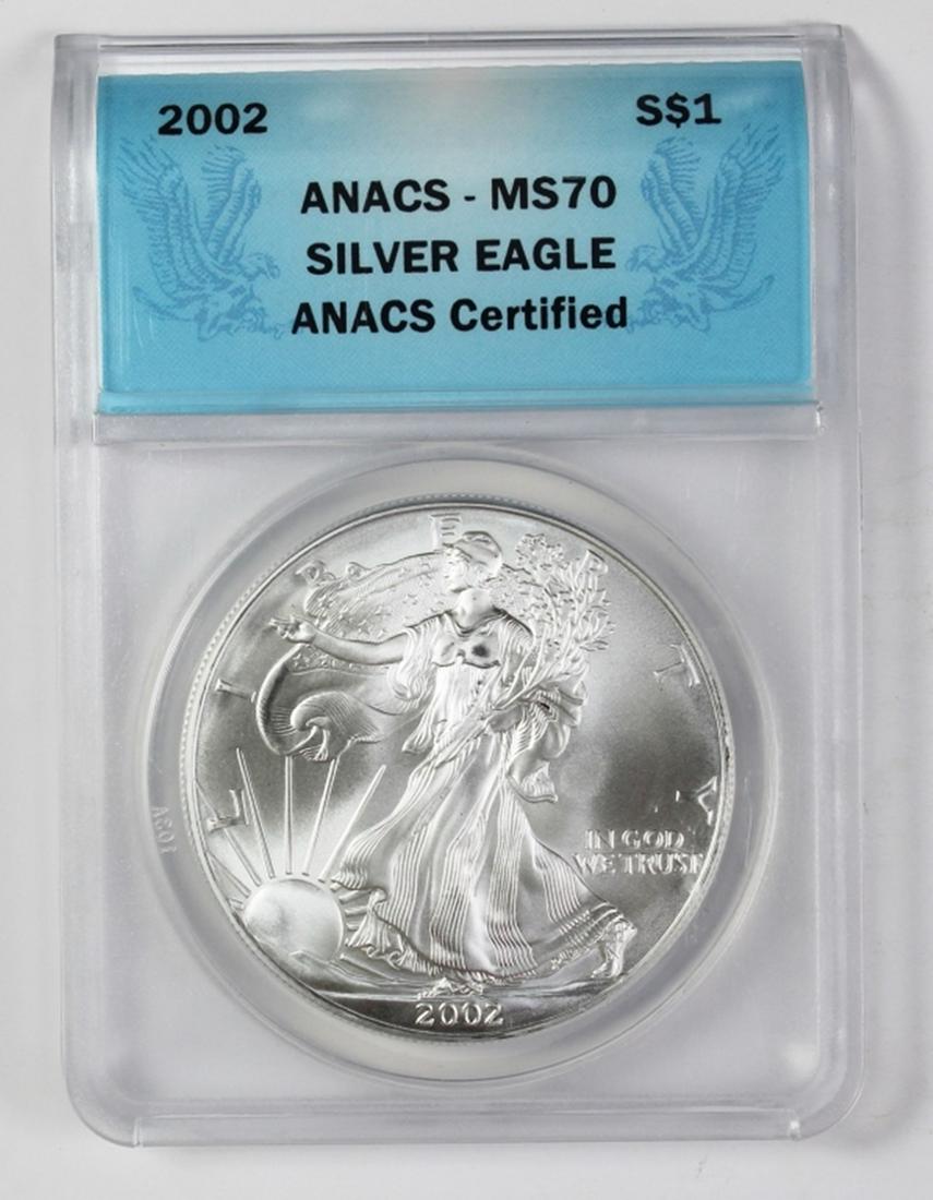 2002 AMERICAN SILVER EAGLE (1 of 2)
