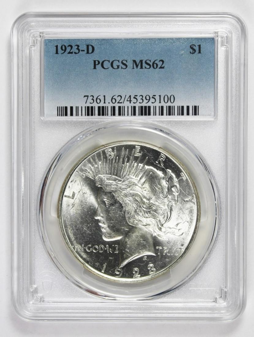 1923-D PEACE SILVER DOLLAR (1 of 2)