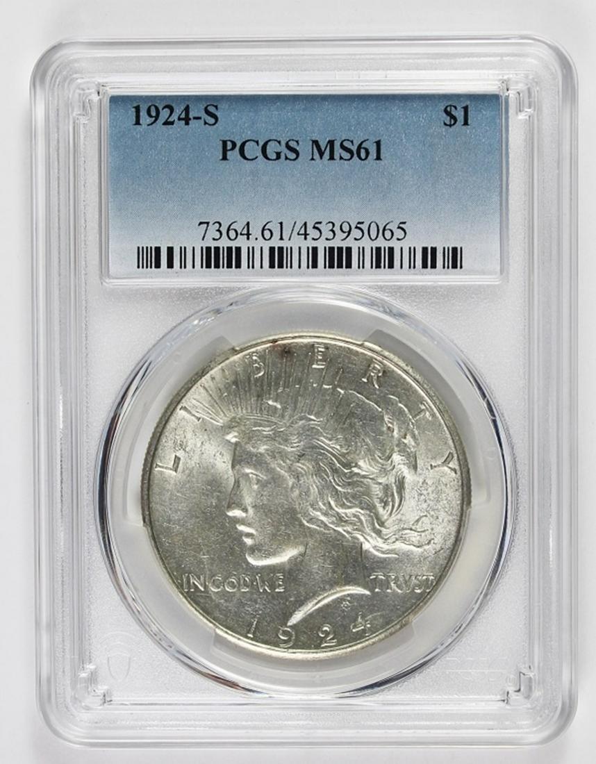 1924-S PEACE SILVER DOLLAR (1 of 2)